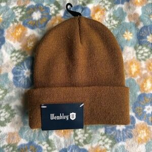 Wembley Orange/Brown Beanie Men's NWT